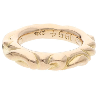 Chrome Hearts Scroll Band 22K Gold Ring Size ONE SIZE