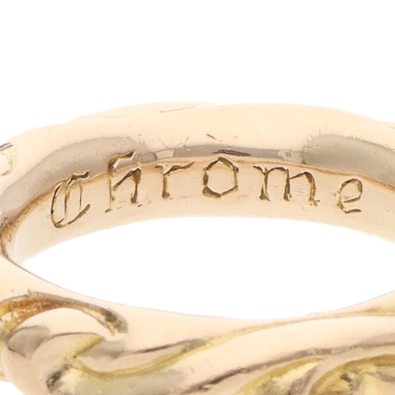 Chrome Hearts Scroll Band 22K Gold Ring Size ONE SIZE
