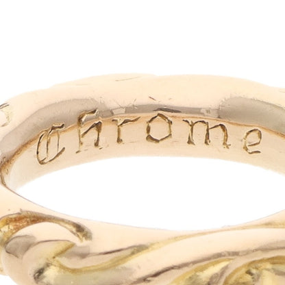 Chrome Hearts Scroll Band 22K Gold Ring Size ONE SIZE