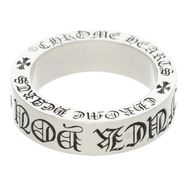 Chrome Hearts 6mm Spacer FUCKYOU Silver Ring Size 13.5