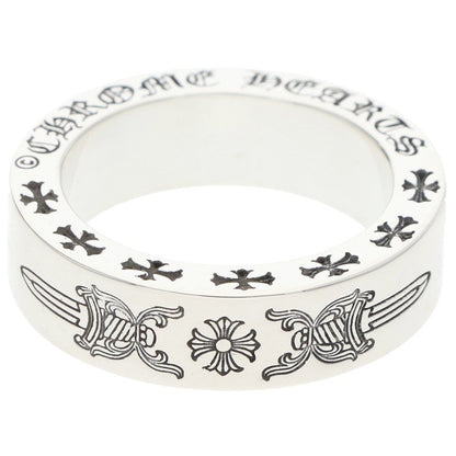 Chrome Hearts 6mm Spacer Dagger Silver Ring Size ONE SIZE