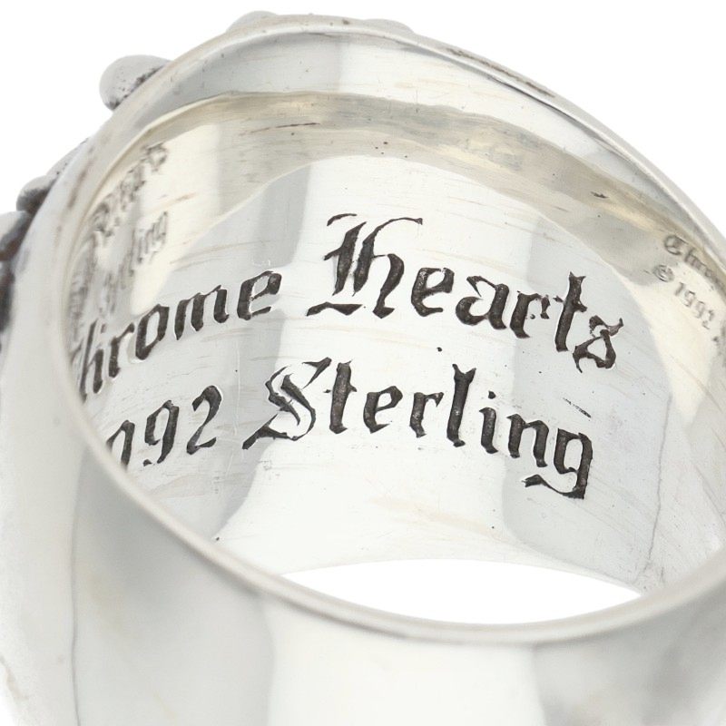 Chrome Hearts Keeper Sterling Silver Ring Size ONE SIZE