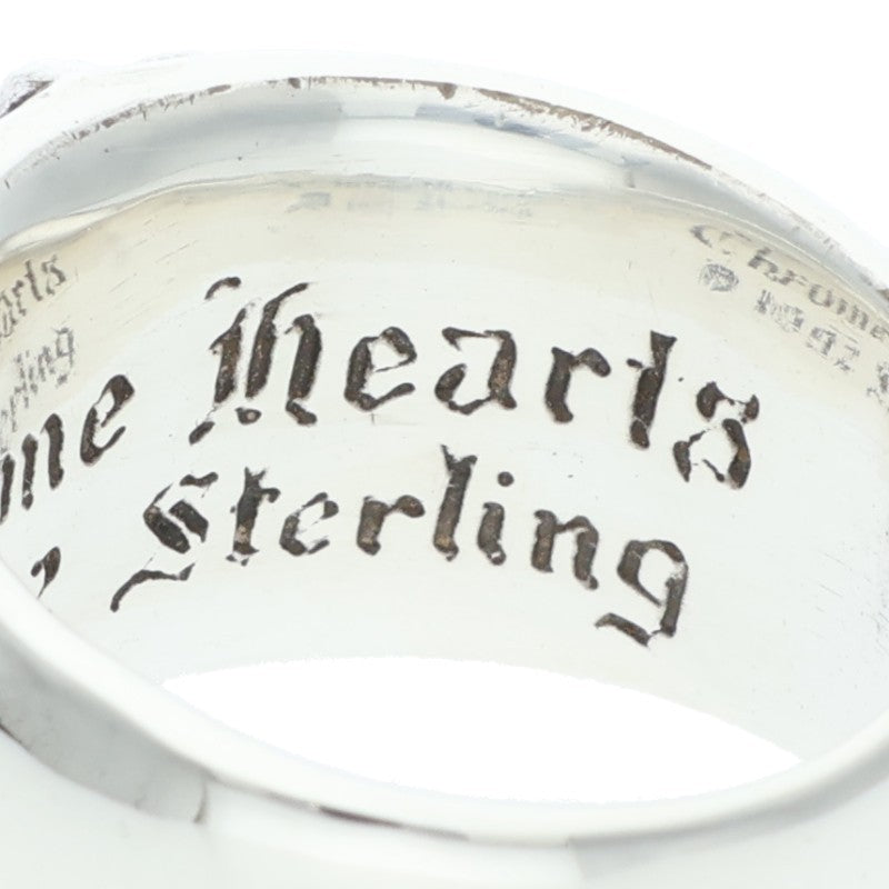Chrome Hearts Silver Floral 1-Diamond Ring Size ONE SIZE
