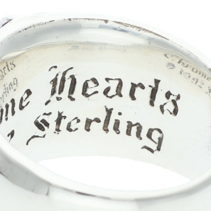 Chrome Hearts Silver Floral 1-Diamond Ring Size ONE SIZE