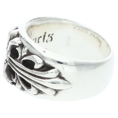 Chrome Hearts Silver Floral 1-Diamond Ring Size ONE SIZE