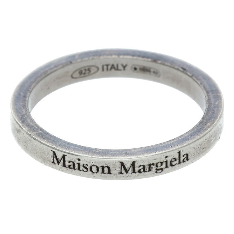 Maison Margiela Engraved Logo Silver Ring Size ONE SIZE