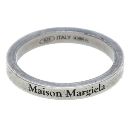 Maison Margiela Engraved Logo Silver Ring Size ONE SIZE