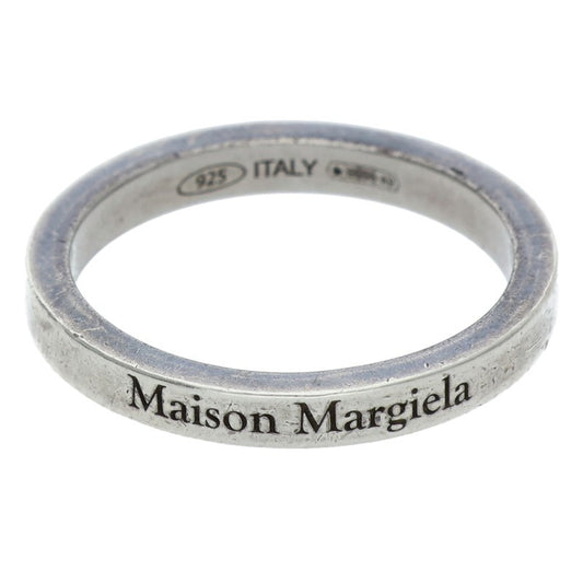 Maison Margiela Engraved Logo Silver Ring Size ONE SIZE