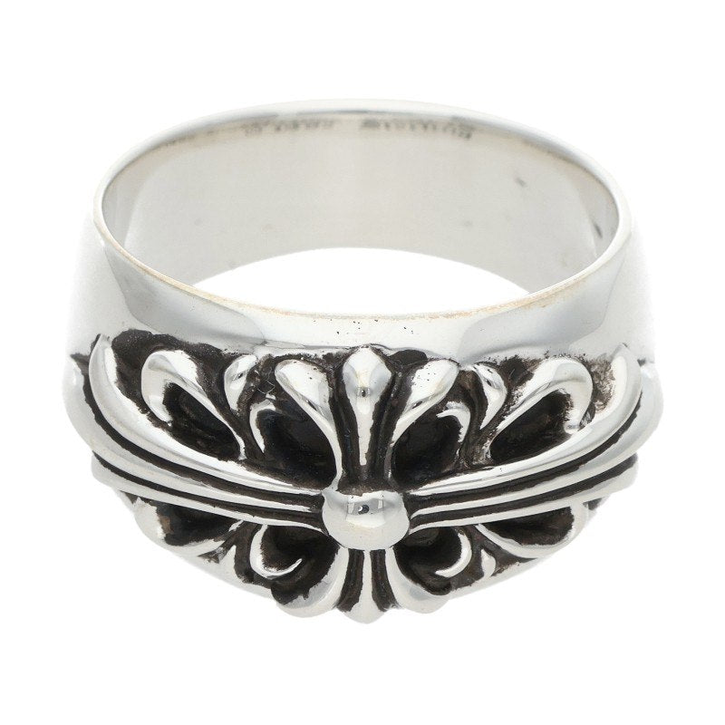 Chrome Hearts FLRL CRS Floral Cross Ring Size 22.5