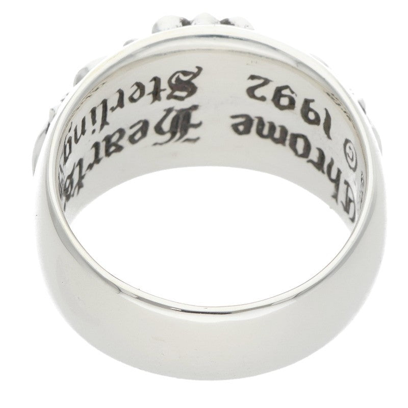 Chrome Hearts FLRL CRS Floral Cross Ring Size 22.5