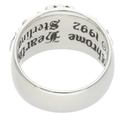 Chrome Hearts FLRL CRS Floral Cross Ring Size 22.5