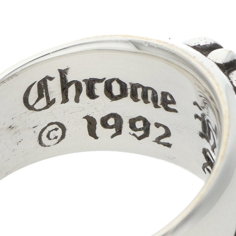 Chrome Hearts FLRL CRS Floral Cross Ring Size 22.5