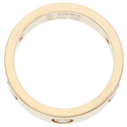 Cartier Love Ring 18K Yellow Gold 3-Diamond Ring Size 60