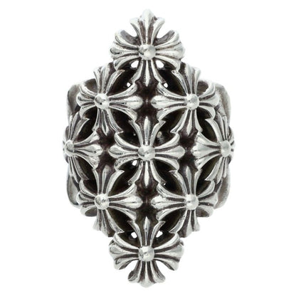 Chrome Hearts CHAIN MAIL LG Silver Ring Size 20.5