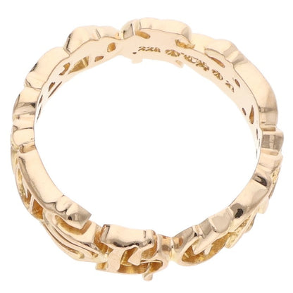 Chrome Hearts Script Band 22K Gold Ring Size ONE SIZE