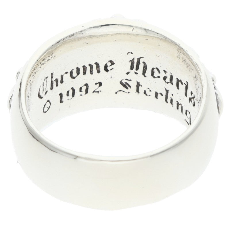 Chrome Hearts FLRL CRS Floral Cross Ring Size US 10