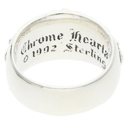 Chrome Hearts FLRL CRS Floral Cross Ring Size US 10