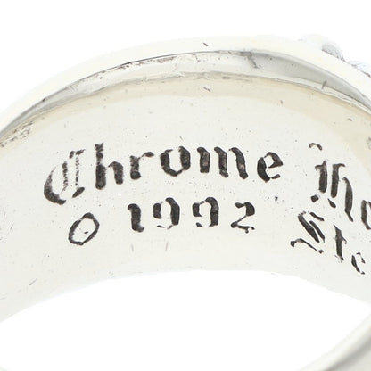 Chrome Hearts FLRL CRS Floral Cross Ring Size US 10