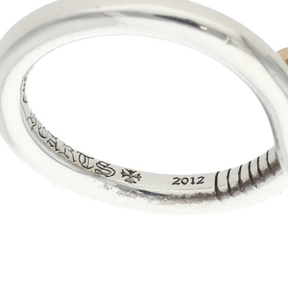 Chrome Hearts NAIL CRSBALL W GLD Combo Ring Size US 9