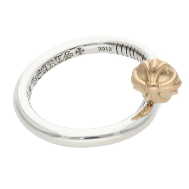 Chrome Hearts NAIL CRSBALL W GLD Combo Ring Size US 9
