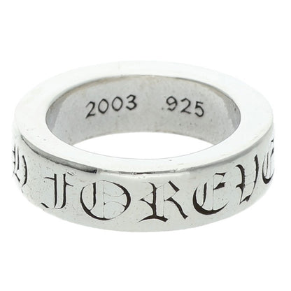 Chrome Hearts 6mm Spacer Forever Silver Ring Size US 5.5