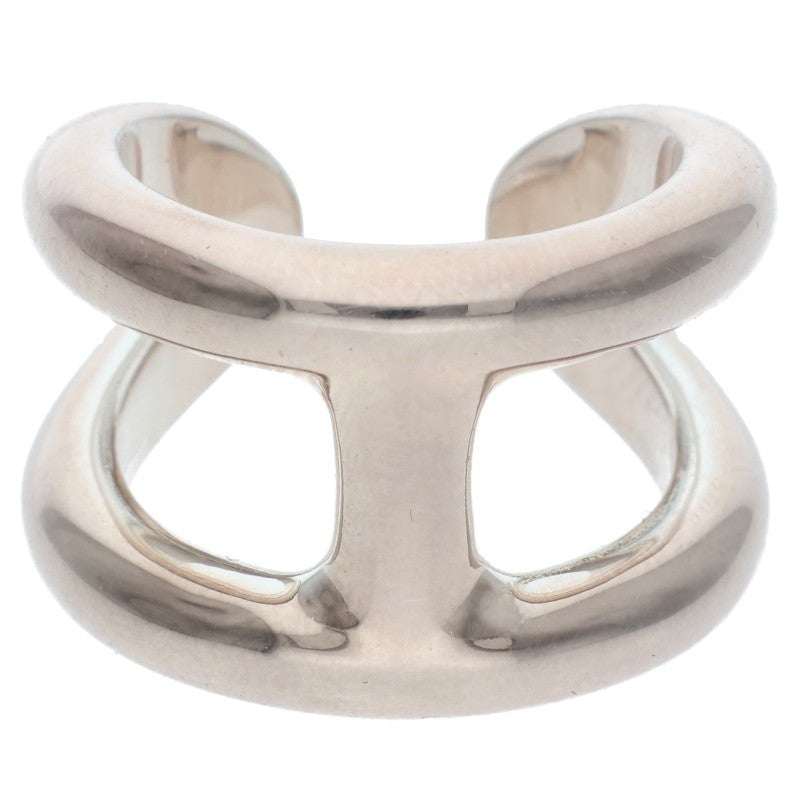 HERMES Osmose GM Silver Ring Size 56