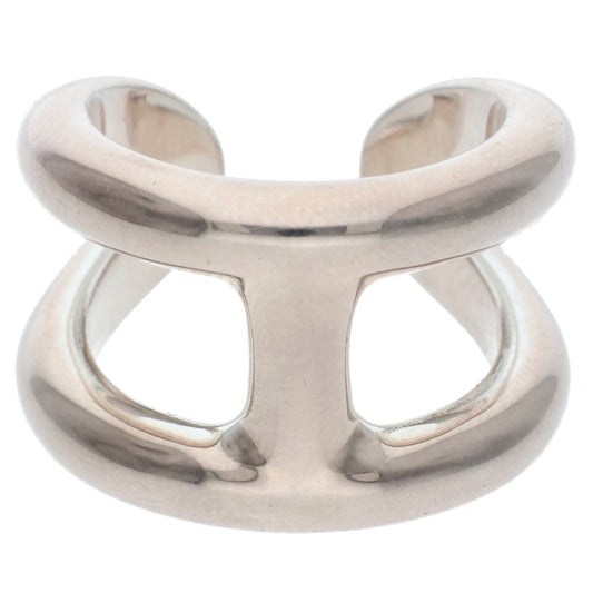 HERMES Osmose GM Silver Ring Size US 7.5