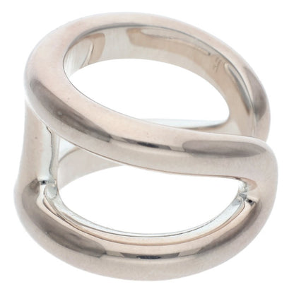 HERMES Osmose GM Silver Ring Size 56