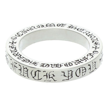 Chrome Hearts 3mm Spacer FUCKYOU Silver Ring Size 10.5