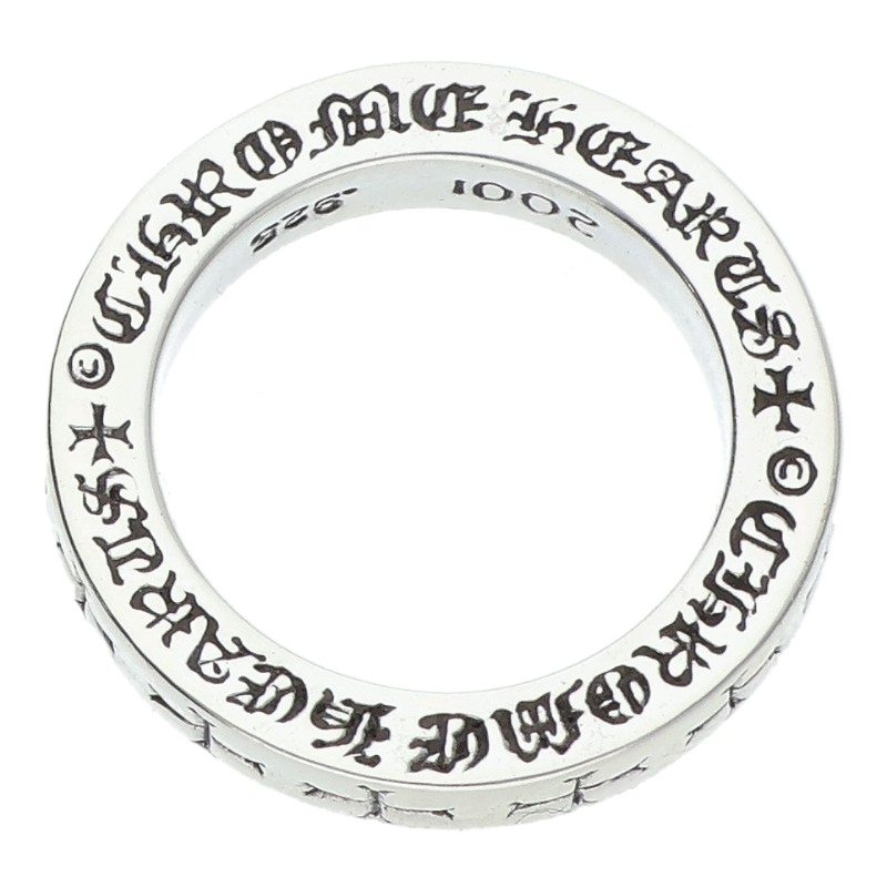 Chrome Hearts 3mm Spacer FUCKYOU Silver Ring Size 10.5