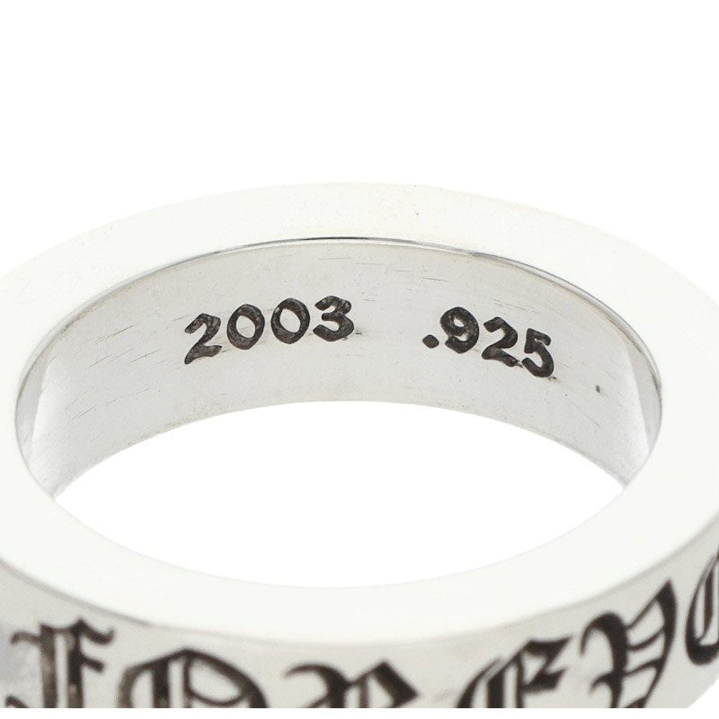 Chrome Hearts 6mm Spacer Forever Silver Ring Size ONE SIZE
