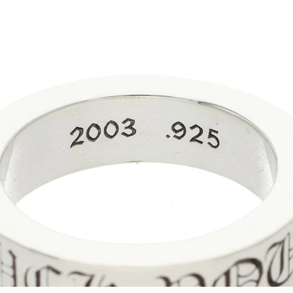 Chrome Hearts 6mm Spacer FUCKYOU Silver Ring Size 17.5