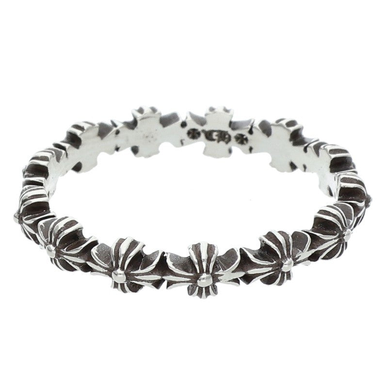 Chrome Hearts TINY E CH PLUS BAND Silver Ring Size JP 19