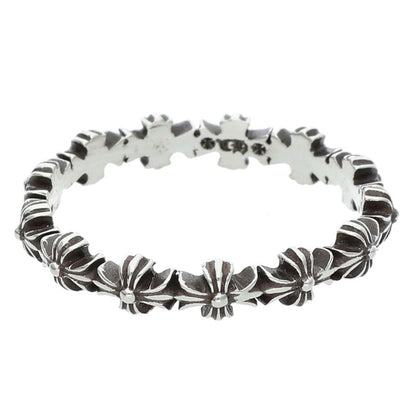 Chrome Hearts TINY E CH PLUS BAND Silver Ring Size JP 19