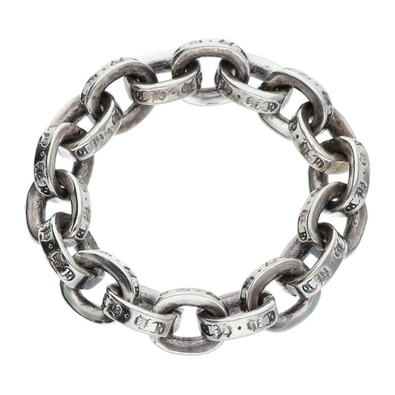 Chrome Hearts Paper Chain Silver Ring Size ONE SIZE