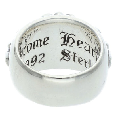 Chrome Hearts Floral Cross Silver Ring Size US 5.5