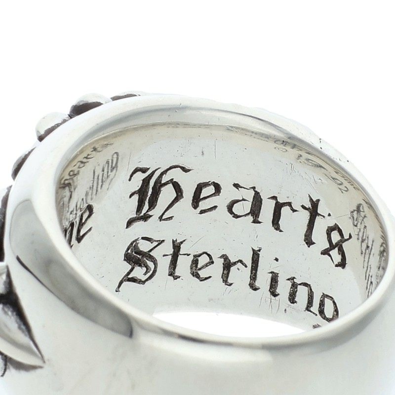 Chrome Hearts Floral Cross Silver Ring Size US 5.5