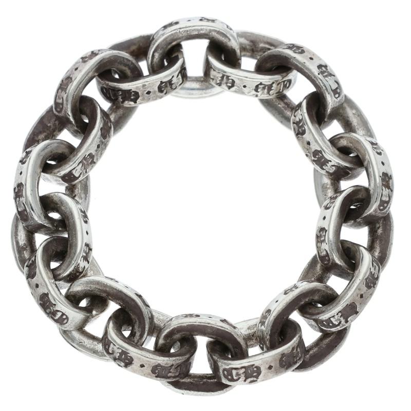 Chrome Hearts Paper Chain Silver Ring Size 12.5