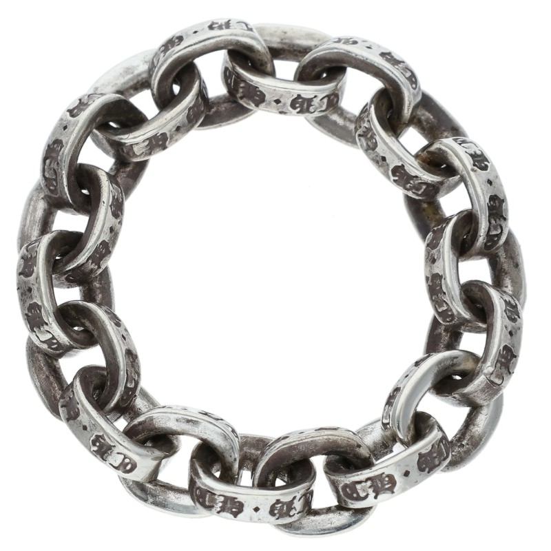 Chrome Hearts Paper Chain Silver Ring Size 12.5