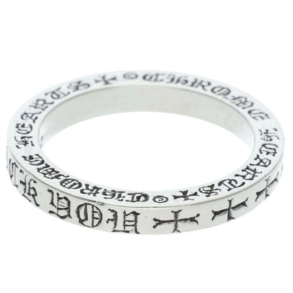 Chrome Hearts 3mm Spacer FUCKYOU Silver Ring Size ONE SIZE