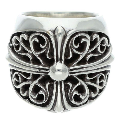 Chrome Hearts Classic Oval Cross Silver Ring Size ONE SIZE