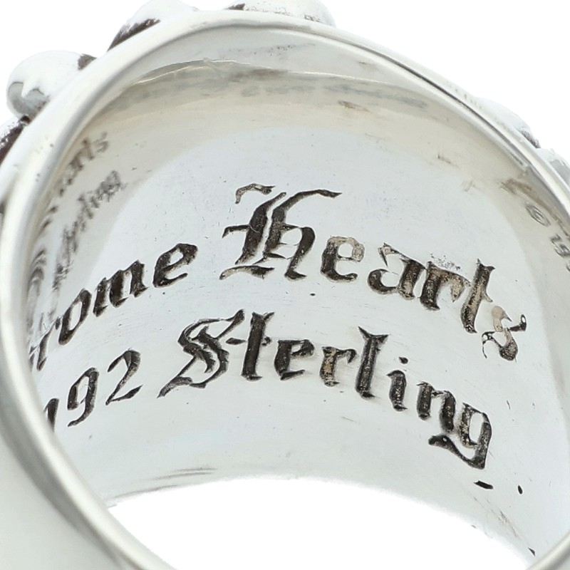Chrome Hearts KEEPER Sterling Silver Ring Size US 6