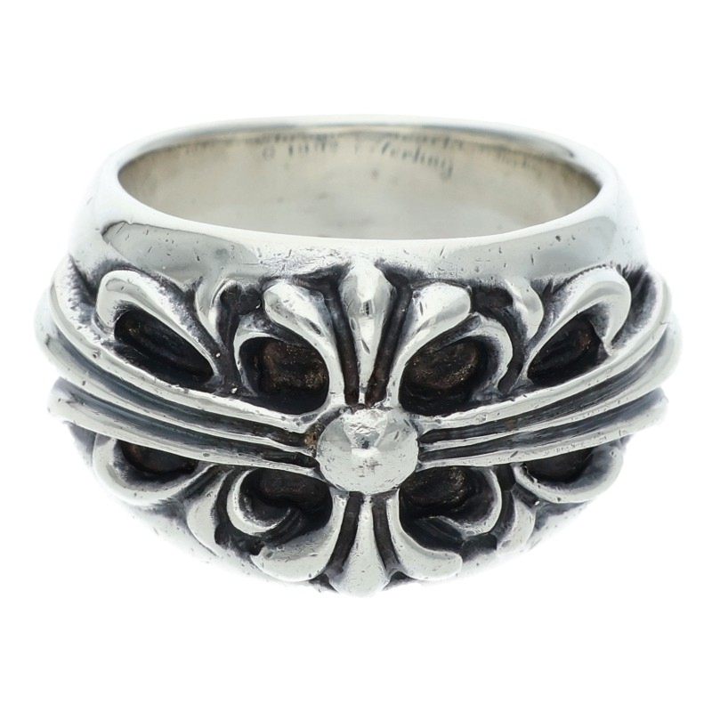 Chrome Hearts Floral Cross Silver Ring Size ONE SIZE