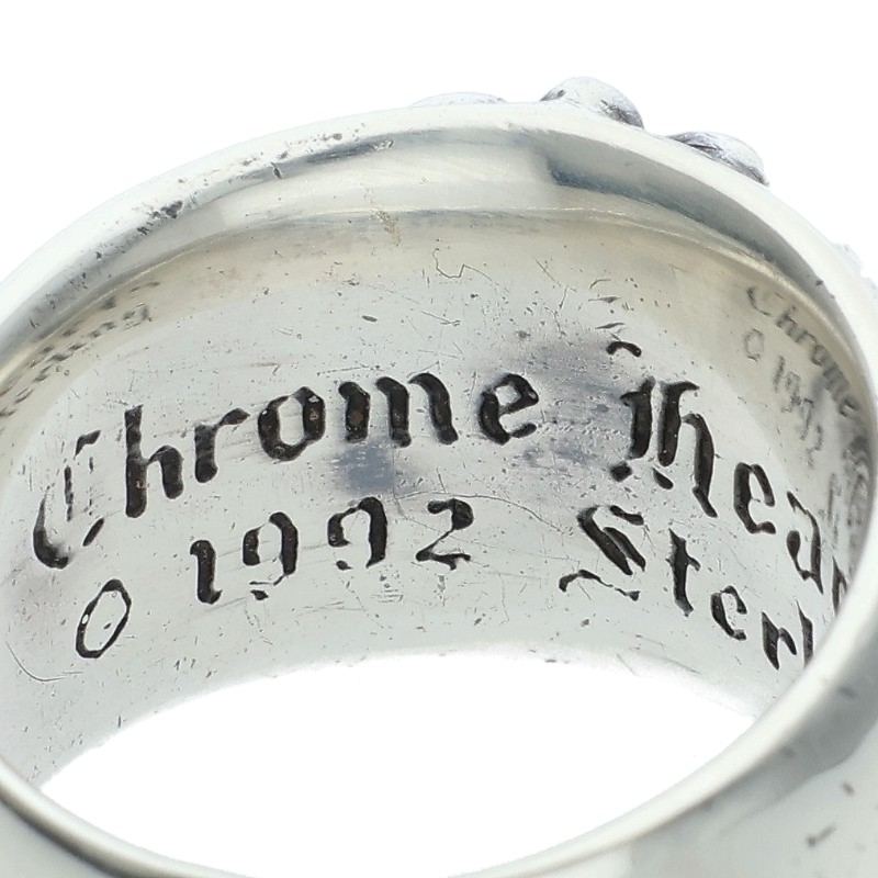 Chrome Hearts Floral Cross Silver Ring Size ONE SIZE