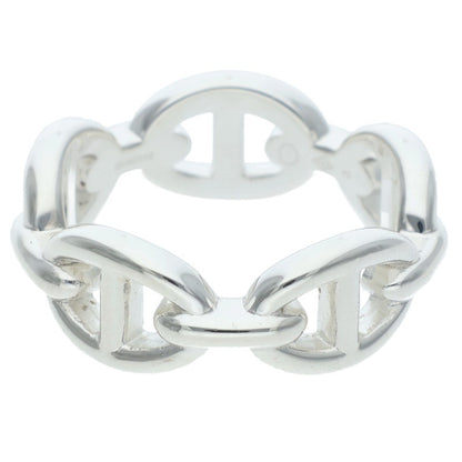 HERMES Chaine d'Ancre Enchainee PM Silver Ring Size 54