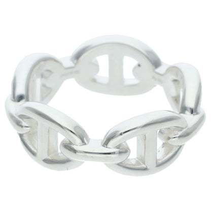 HERMES Chaine d'Ancre Enchainee PM Silver Ring Size 54