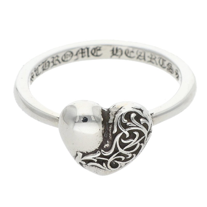 Chrome Hearts BUBBLEGUM HEART Silver Ring Size US 3
