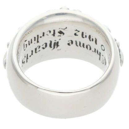 Chrome Hearts FLRL CRS Sterling Silver Ring Size 17.5