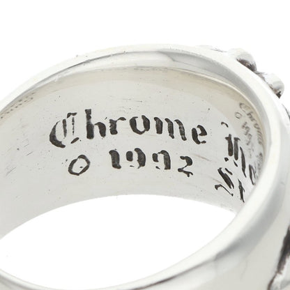 Chrome Hearts FLRL CRS Sterling Silver Ring Size 17.5