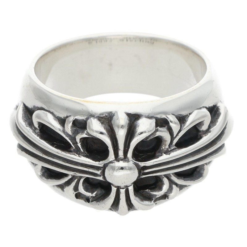 Chrome Hearts FLRL CRS Sterling Silver Ring Size ONE SIZE